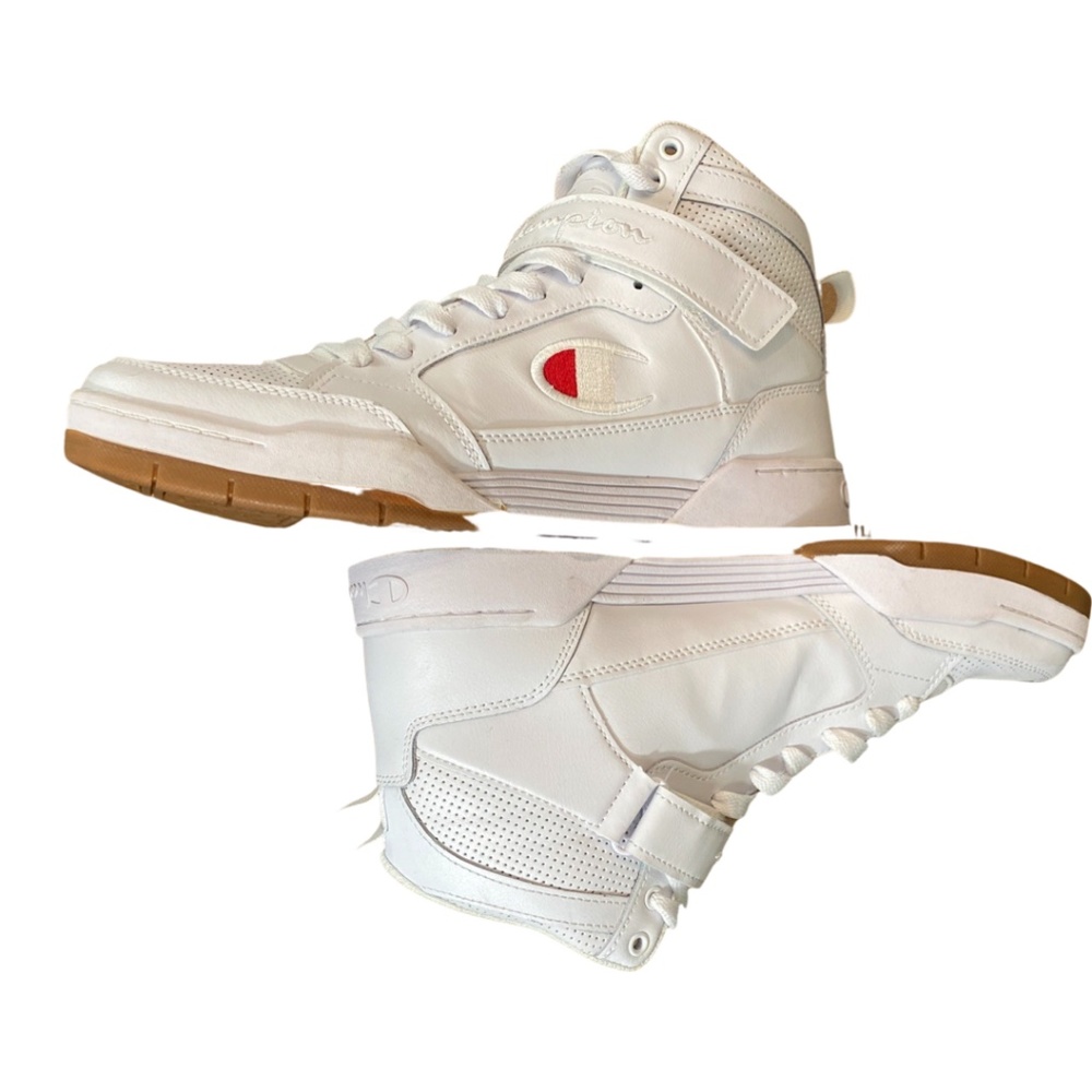 Champion Arena Power HI Mens White Lifestyle Sneakers Shoes 10.5M USED